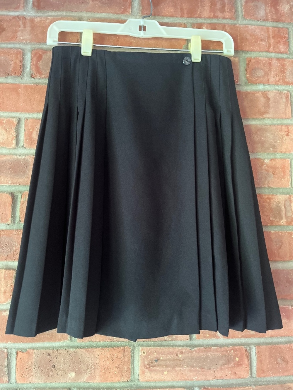The Limited Black Pleated Wrap Skirt